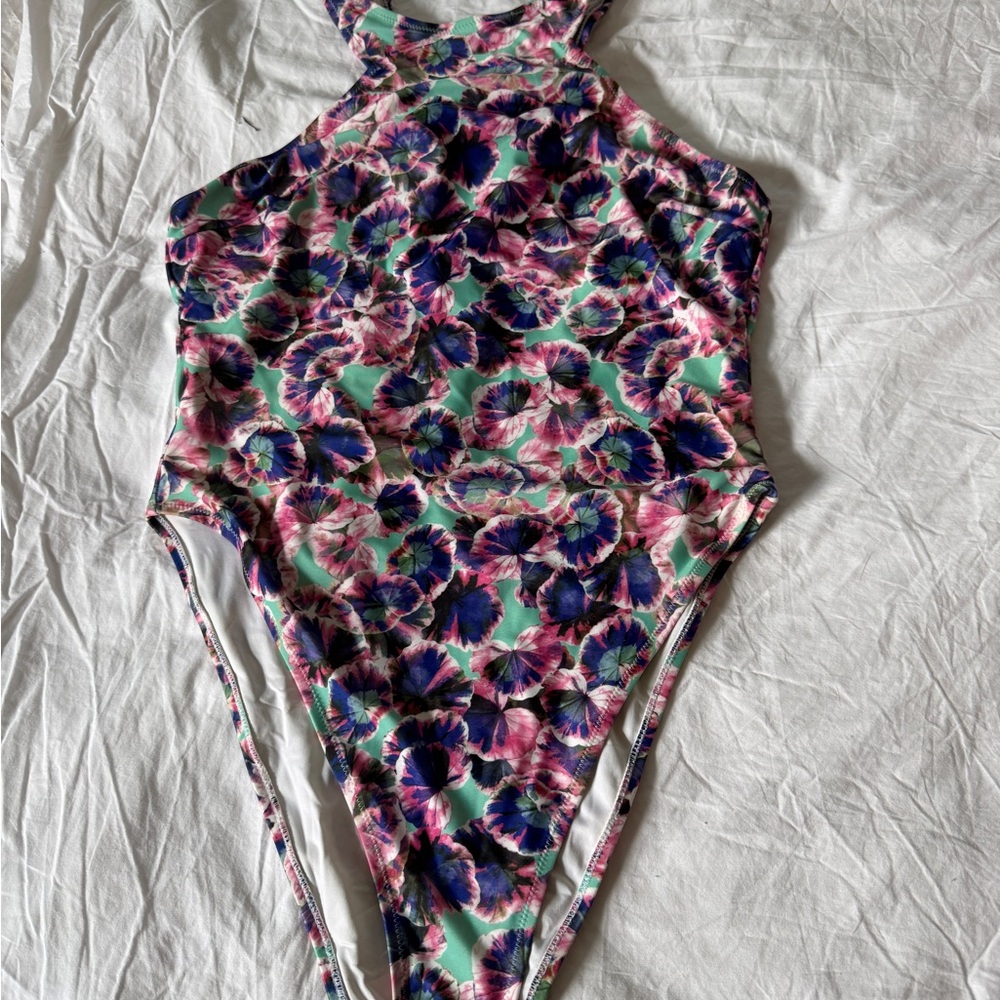 Mink pink floral one piece